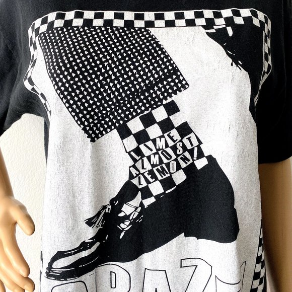 Dance Craze Ska Shirt | Skate Punk Graphic Tee | Black and White Checker Shirt - Picture 3 of 7
